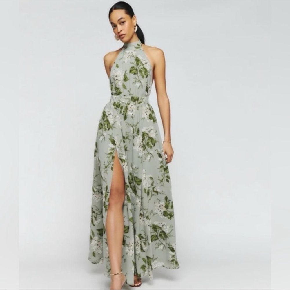 Reformation Andee High Neck Maxi Dress